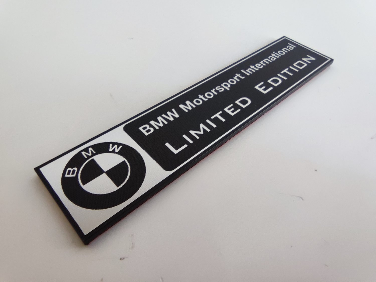 BMW limited special motorsport individual seçenekli siyah üzeri gümüş etiket - Resim 6