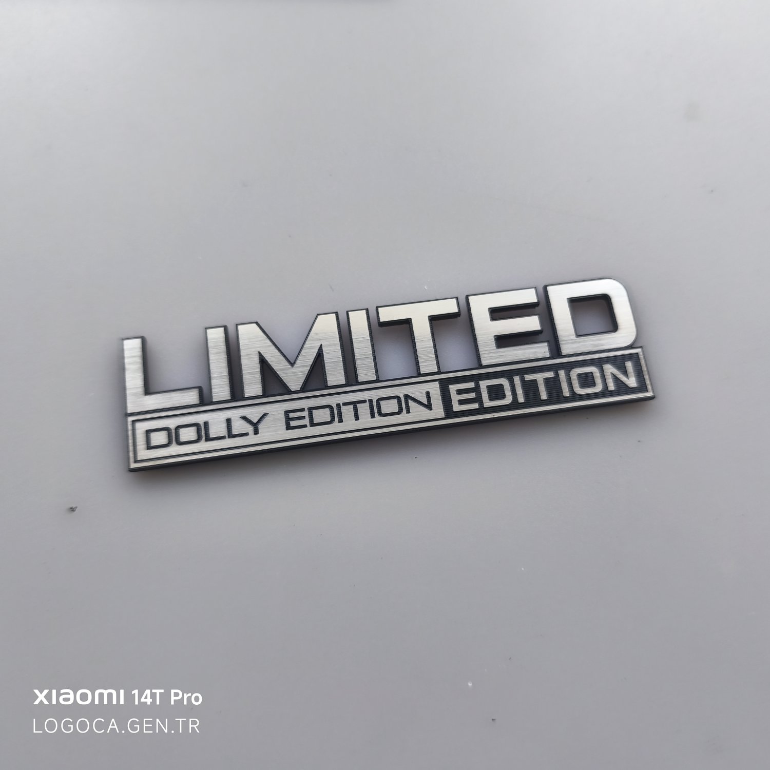 Kişiselleştiirlebilir limited Edition Yazısı