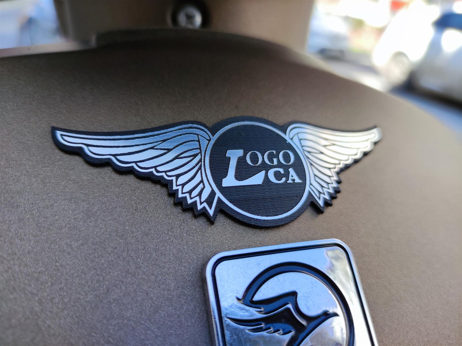 Kişiye Özel Motosiklet Kanat Logolu Etiket - Motor, Kask, Araba için Sticker