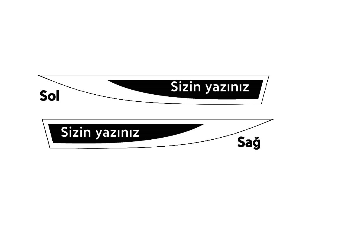 Kişiselleştirilebilir Evrensel Sağ/Sol Çamurluk Bıçağı Seti - Araç Tuning bıçak seti - Resim 3