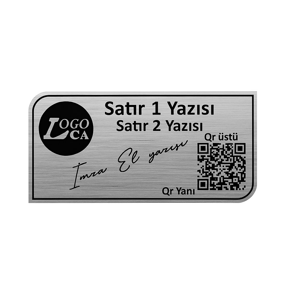 Kişiselleştirilmiş QR Kodlu Plastik Etiketler | Özelleştirilebilir logo ve yazılar
