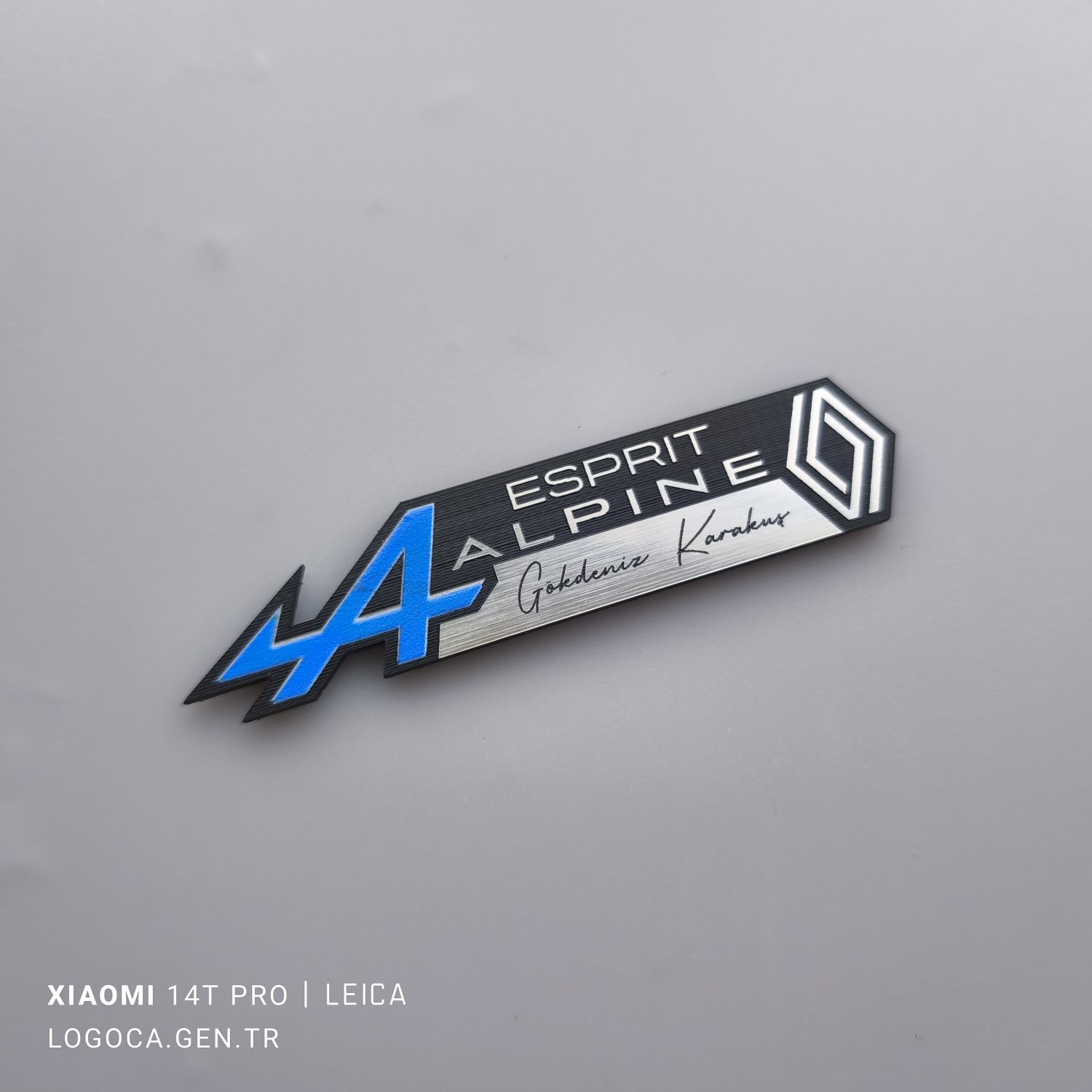 Renault Alpine Esprit kişileştirilebilir etiket Yeni logolu - Resim 4