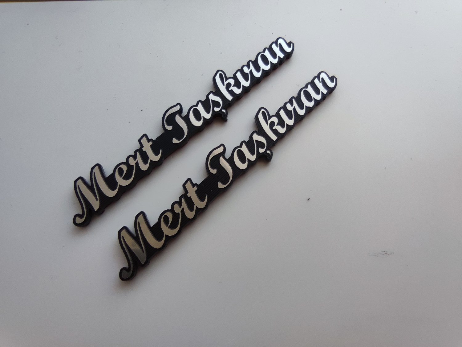 Kişiye Özel İsim Etiketleri (2'li Set) - Plastik, El Yazısı Tasarım - Resim 6