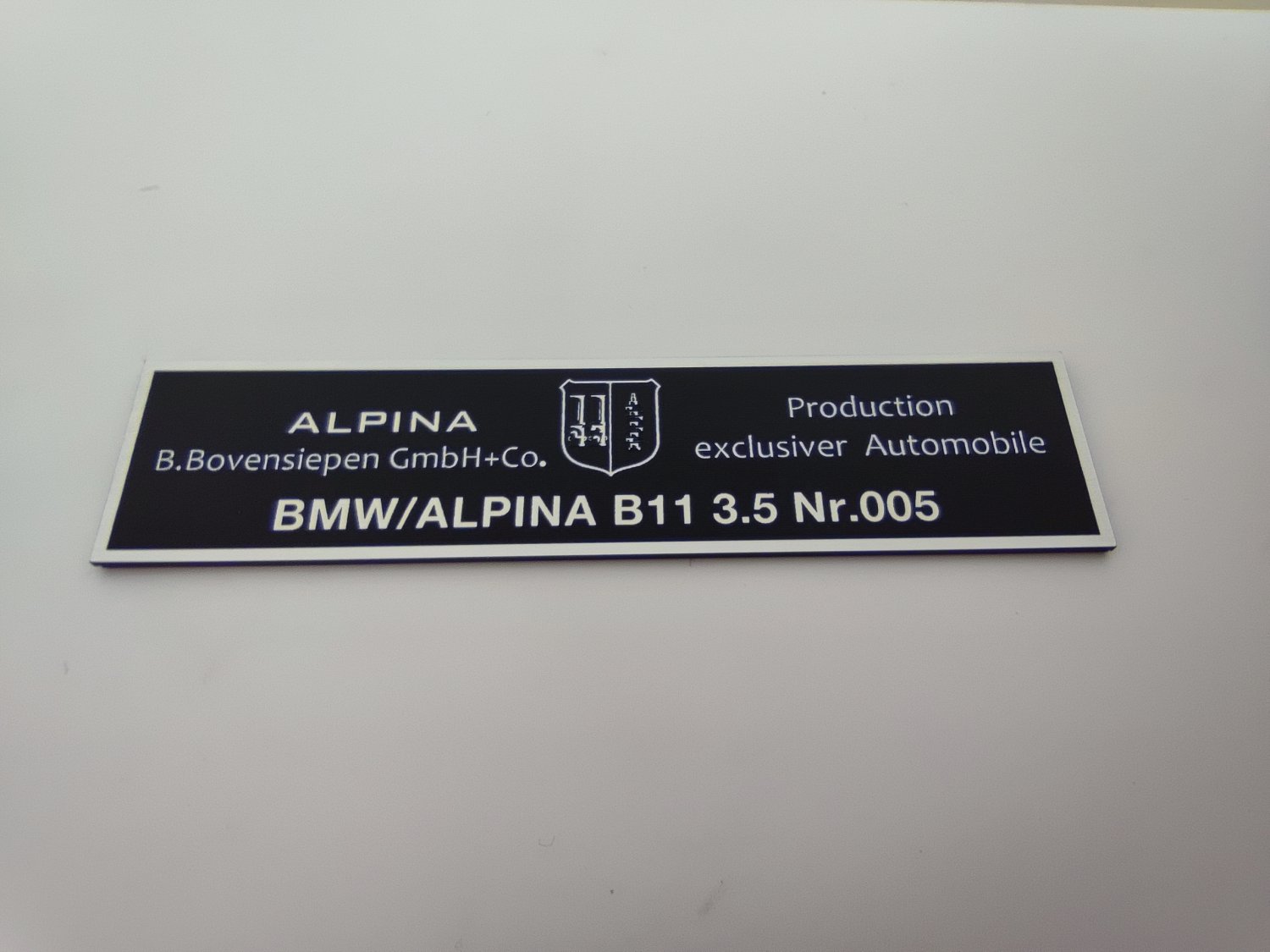 BMW Alpina plaket 2 farklı ölçü Özelleştirilebilir b.boven siepen  gmbh+co - Resim 8