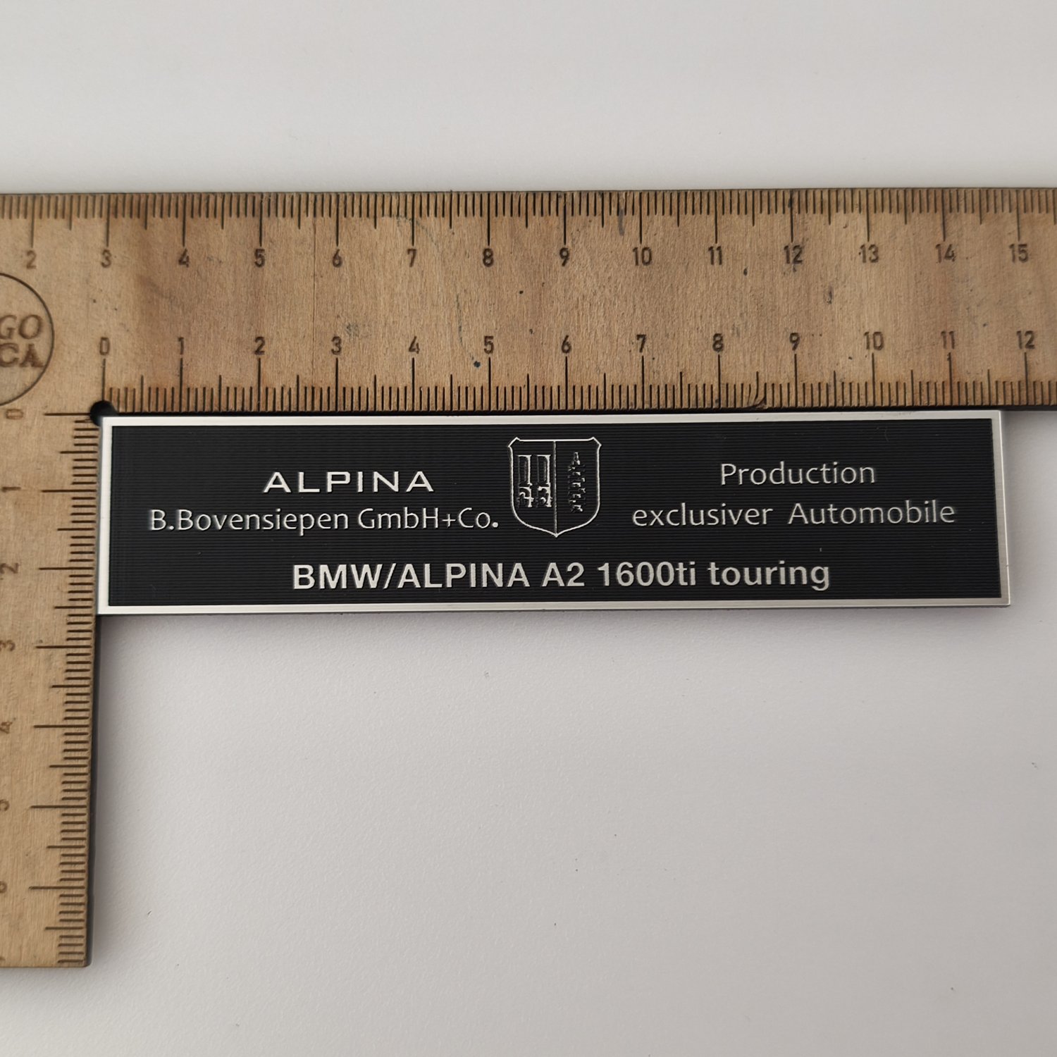 BMW Alpina plaket 2 farklı ölçü Özelleştirilebilir b.boven siepen  gmbh+co - Resim 2