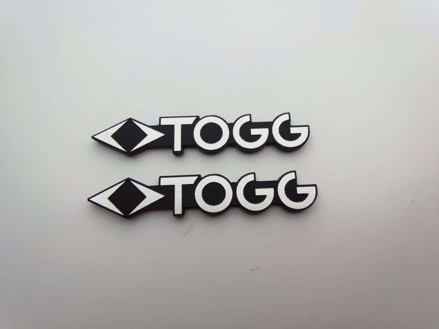 Togg Logo Mini Plastik Etiket 2'li Set | Dayanıklı ve Şık