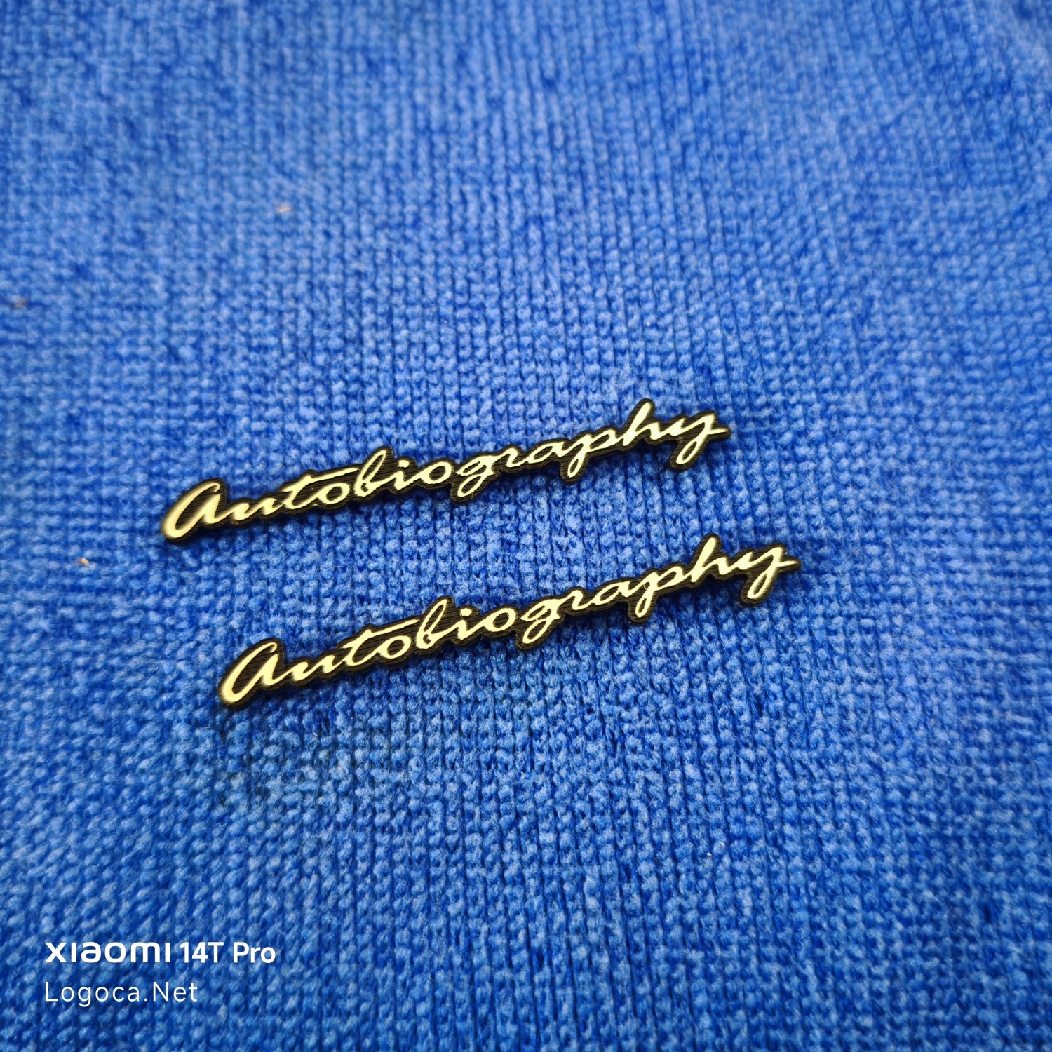 Range Rover Autobiography çerçevesiz el yazı plastik etiket - Resim 4