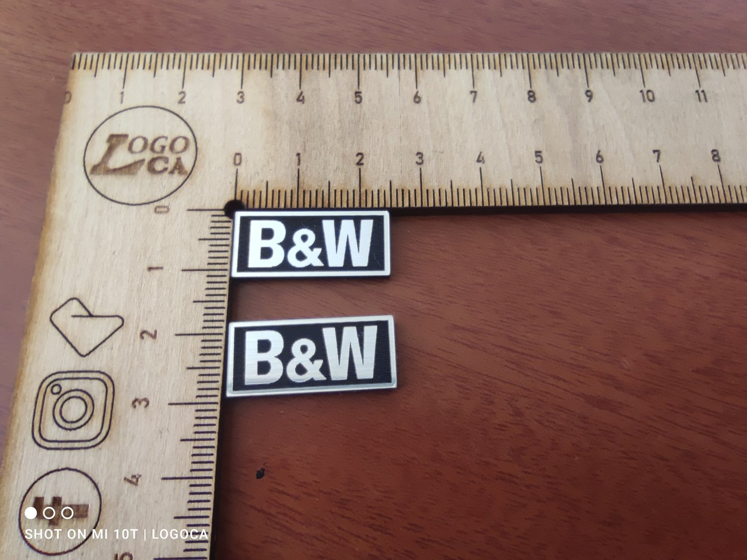 B&W Bowers & Wilkins baş harflerden oluşan mini logo - Resim 2