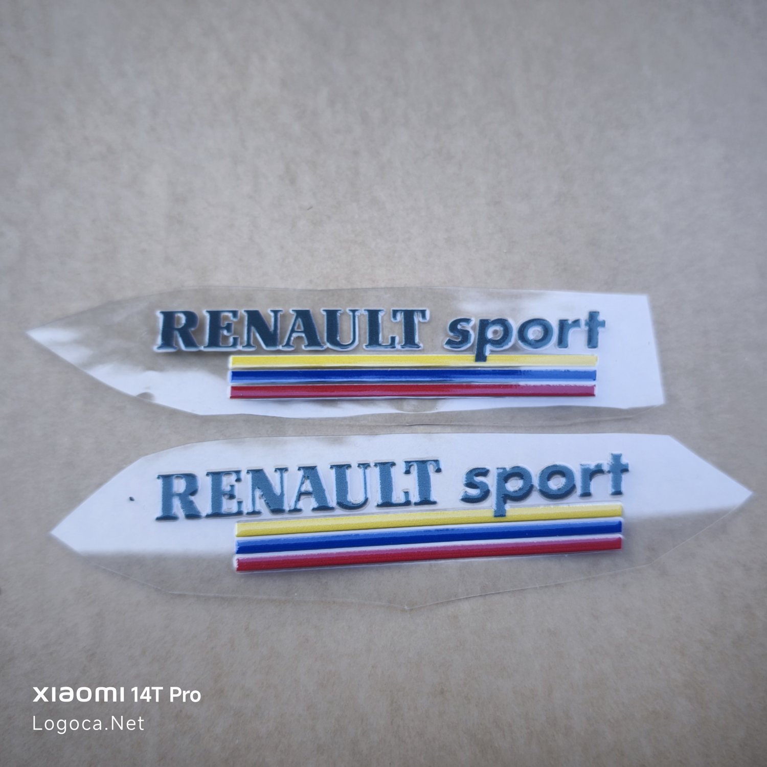 Renault Sport Logo 2'li UV Dayanıklı Çıkartma Seti - Araba, Motosiklet, Laptop için - Resim 2