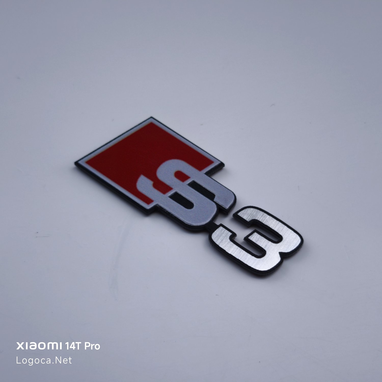 Audi S3 Araç Logosu Amblem Çıkartması - Dayanıklı Plastik - Renkli - Resim 2