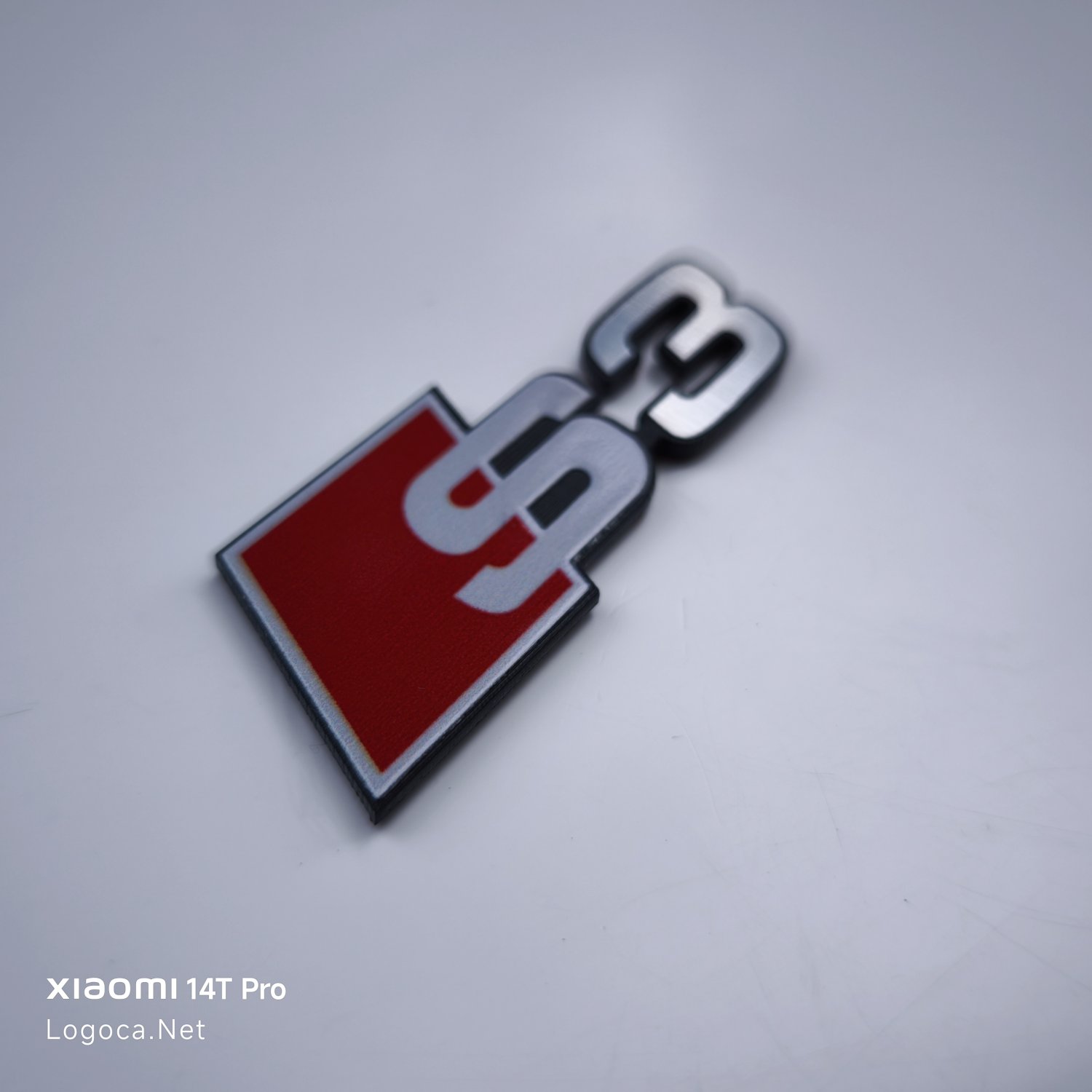 Audi S3 Araç Logosu Amblem Çıkartması - Dayanıklı Plastik - Renkli - Resim 3