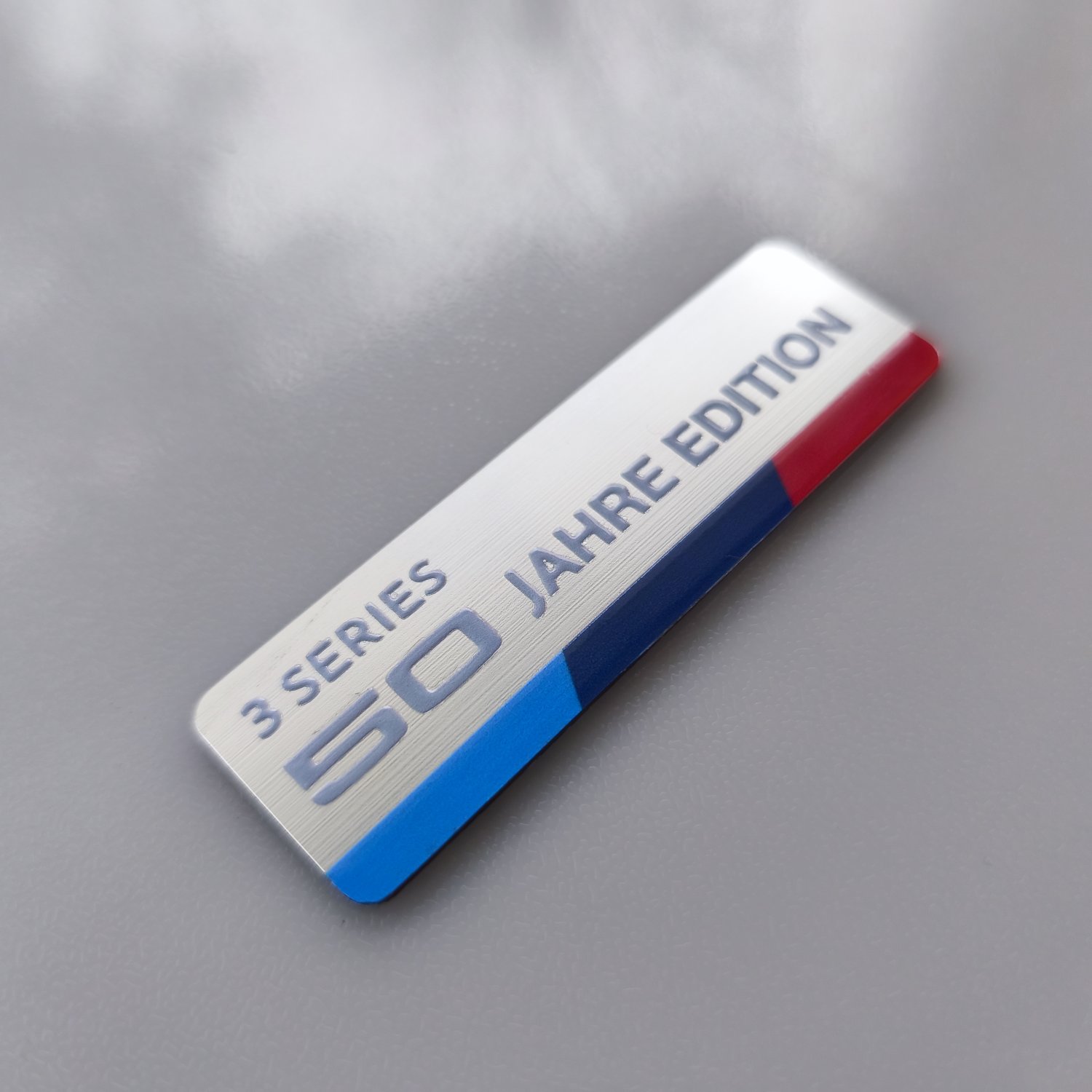 BMW 3, 4, 5 Series 50 Jahre Edition Renkli plastik Etiket