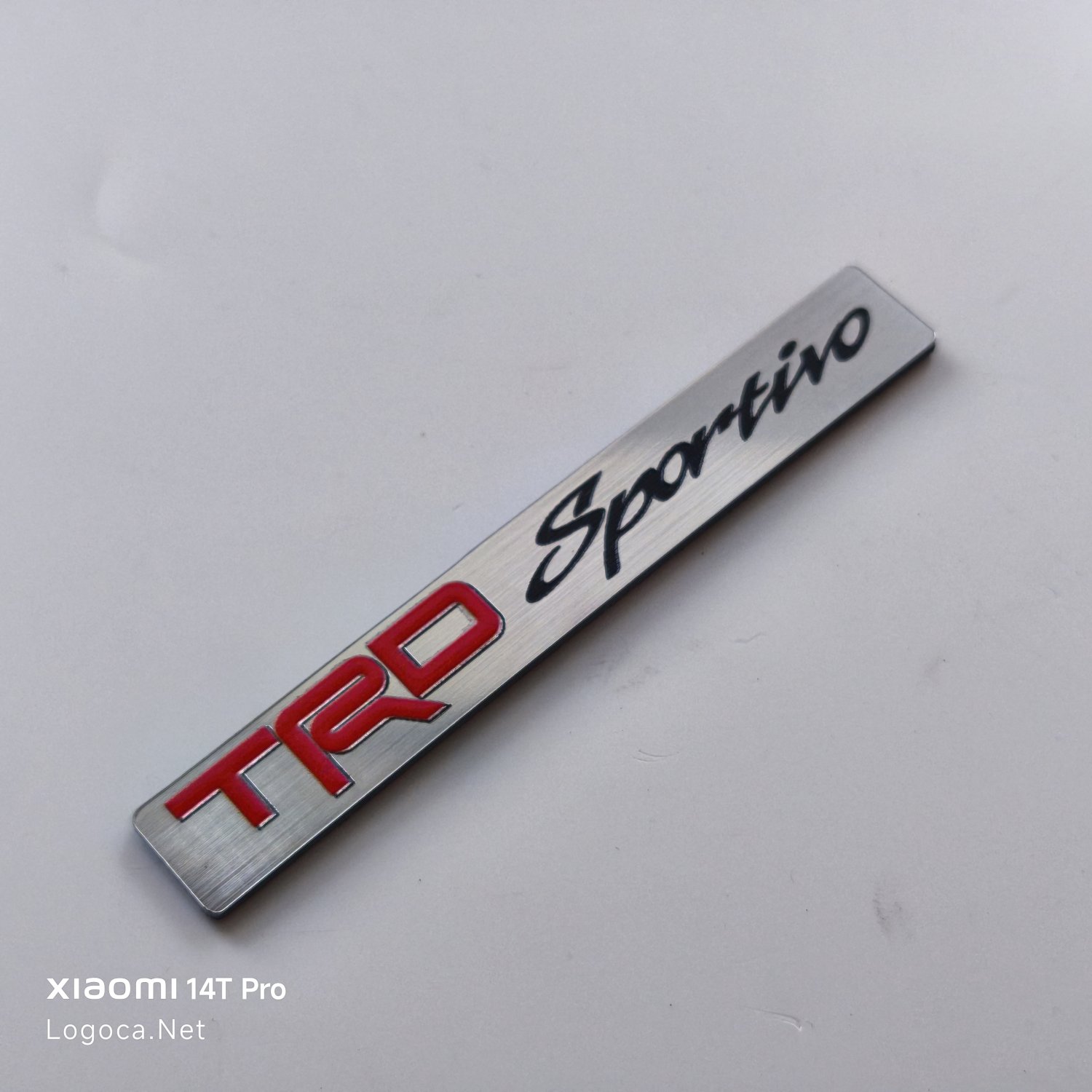 Toyota TRD Sportivo etiket gümüş kırmızı ve siyah renk karışımı ile kaliteli etiket - Resim 2