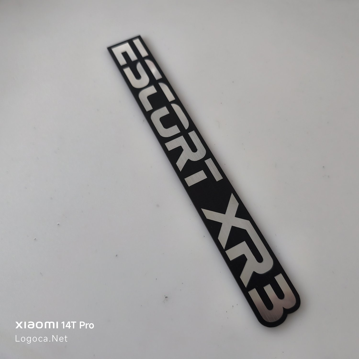 Ford Escort XR3 Tek Parça Bagaj Amblemi | XR3 Yazısı Logo Sticker - Resim 4