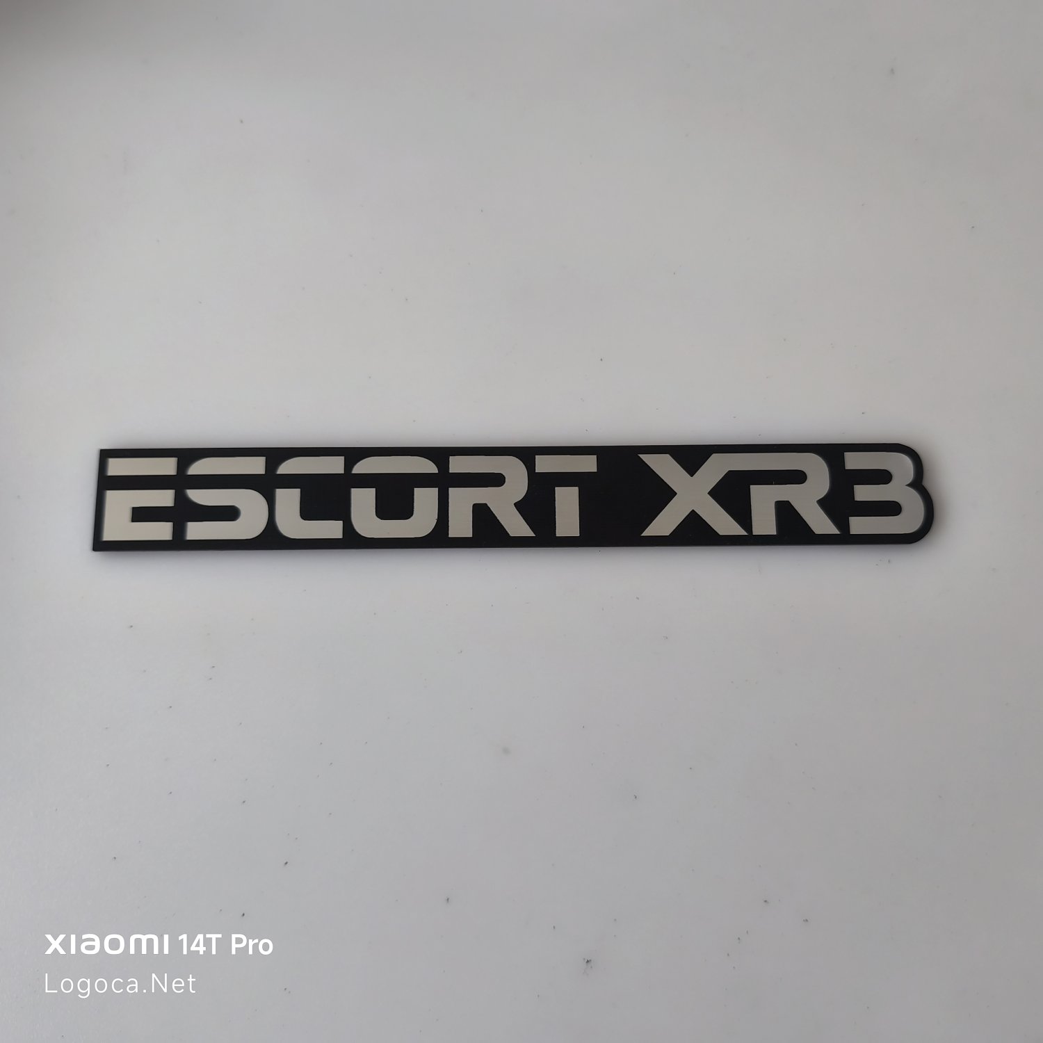 Ford Escort XR3 Tek Parça Bagaj Amblemi | XR3 Yazısı Logo Sticker - Resim 5