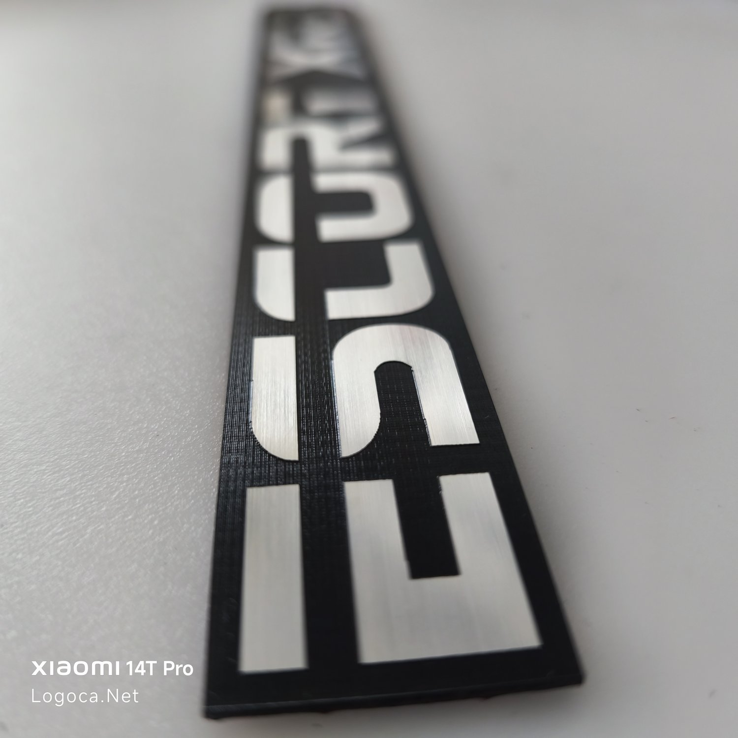 Ford Escort XR3 Tek Parça Bagaj Amblemi | XR3 Yazısı Logo Sticker - Resim 6