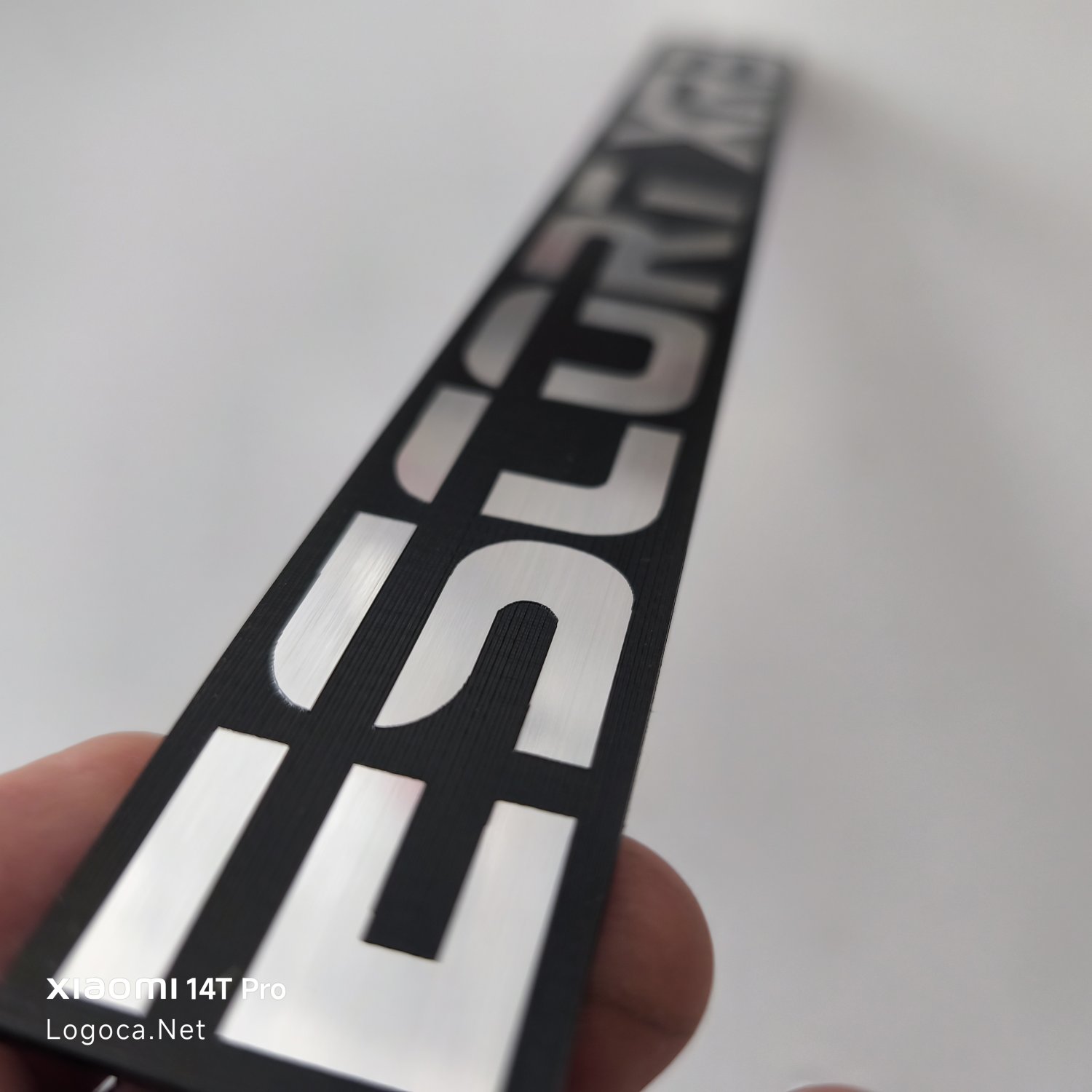 Ford Escort XR3 Tek Parça Bagaj Amblemi | XR3 Yazısı Logo Sticker - Resim 3