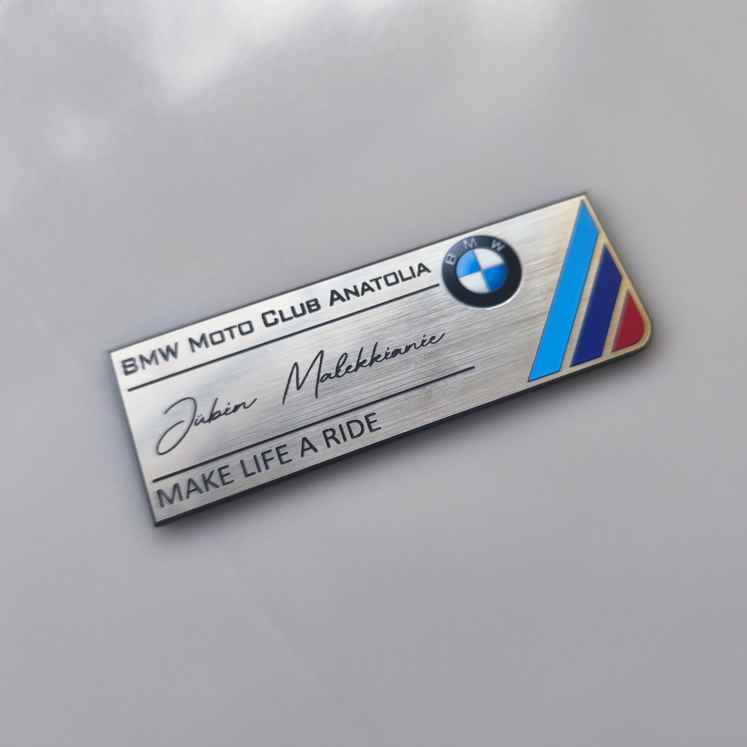 BMW Moto Club Anadolia grubunun özel etiketi