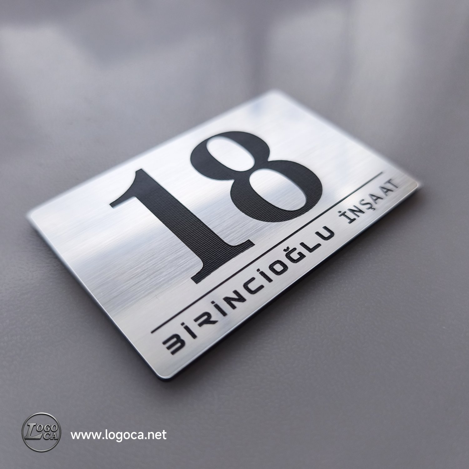 Firma İsimli Kendinden Yapışkanlı Kapı Numaralama Kasa Üstü veya Kapı Üzeri Etiketler - Resim 5