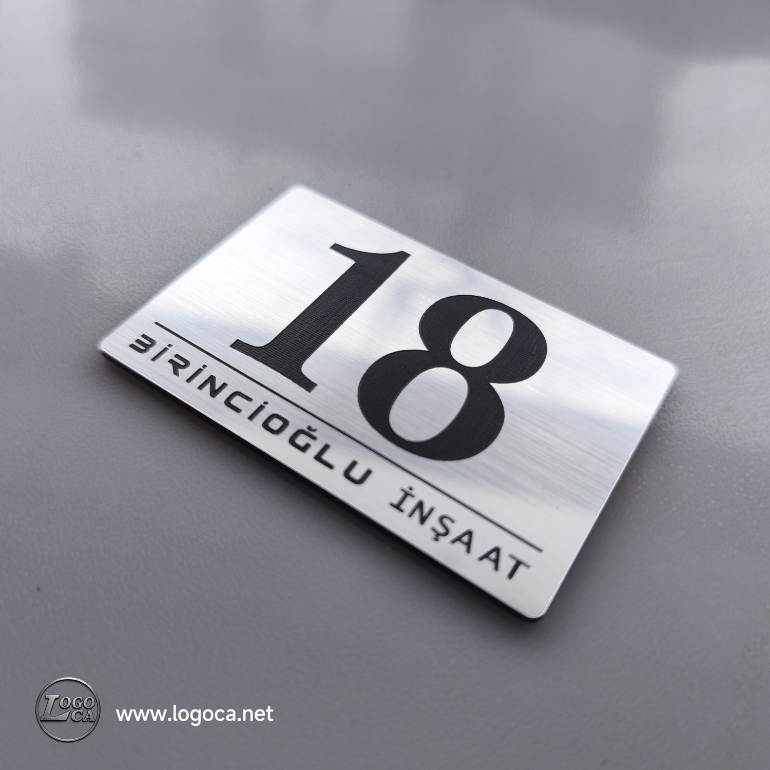 Firma İsimli Kendinden Yapışkanlı Kapı Numaralama Kasa Üstü veya Kapı Üzeri Etiketler - Resim 6