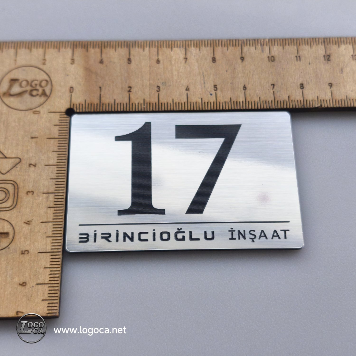 Firma İsimli Kendinden Yapışkanlı Kapı Numaralama Kasa Üstü veya Kapı Üzeri Etiketler - Resim 2