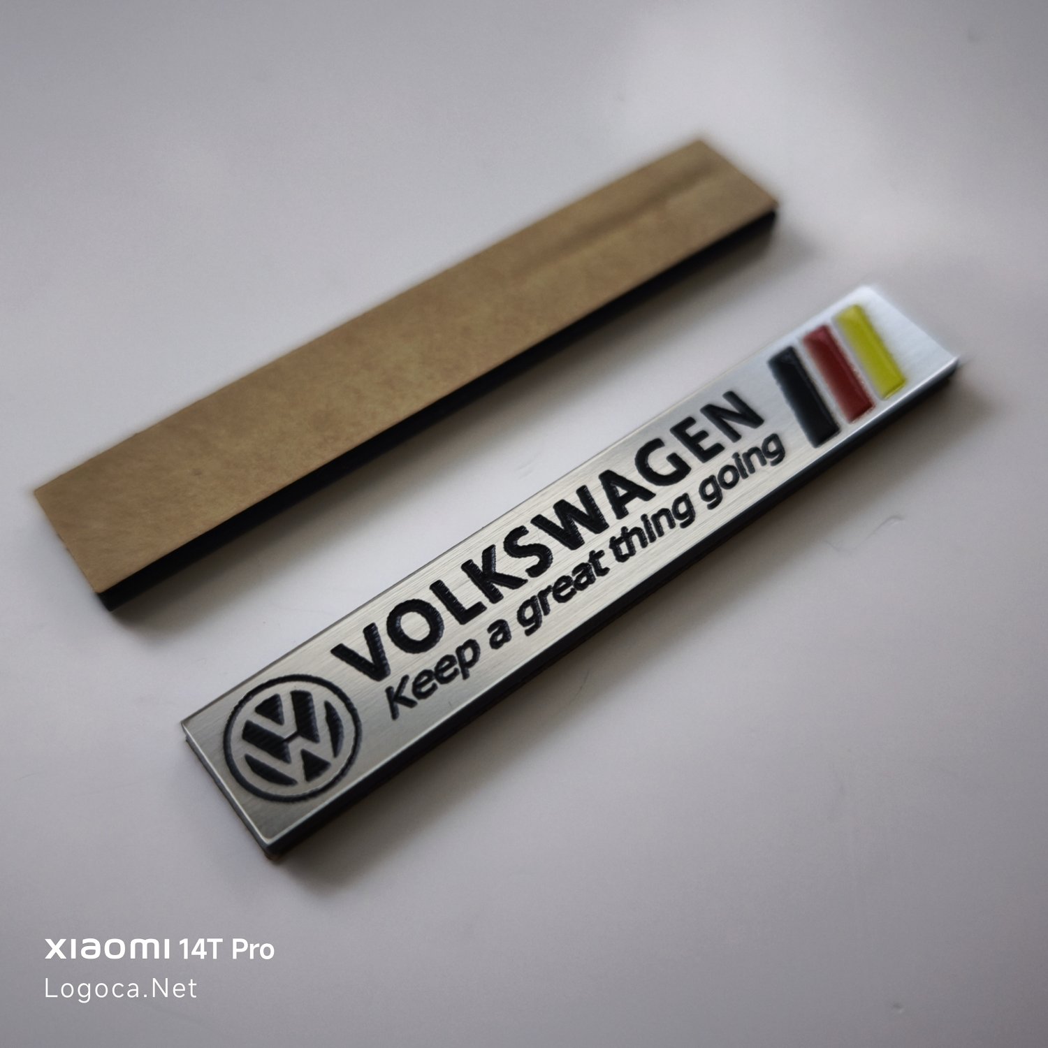 Volkswagen keep a grcat thing going 2 adet mini etiket - Resim 2